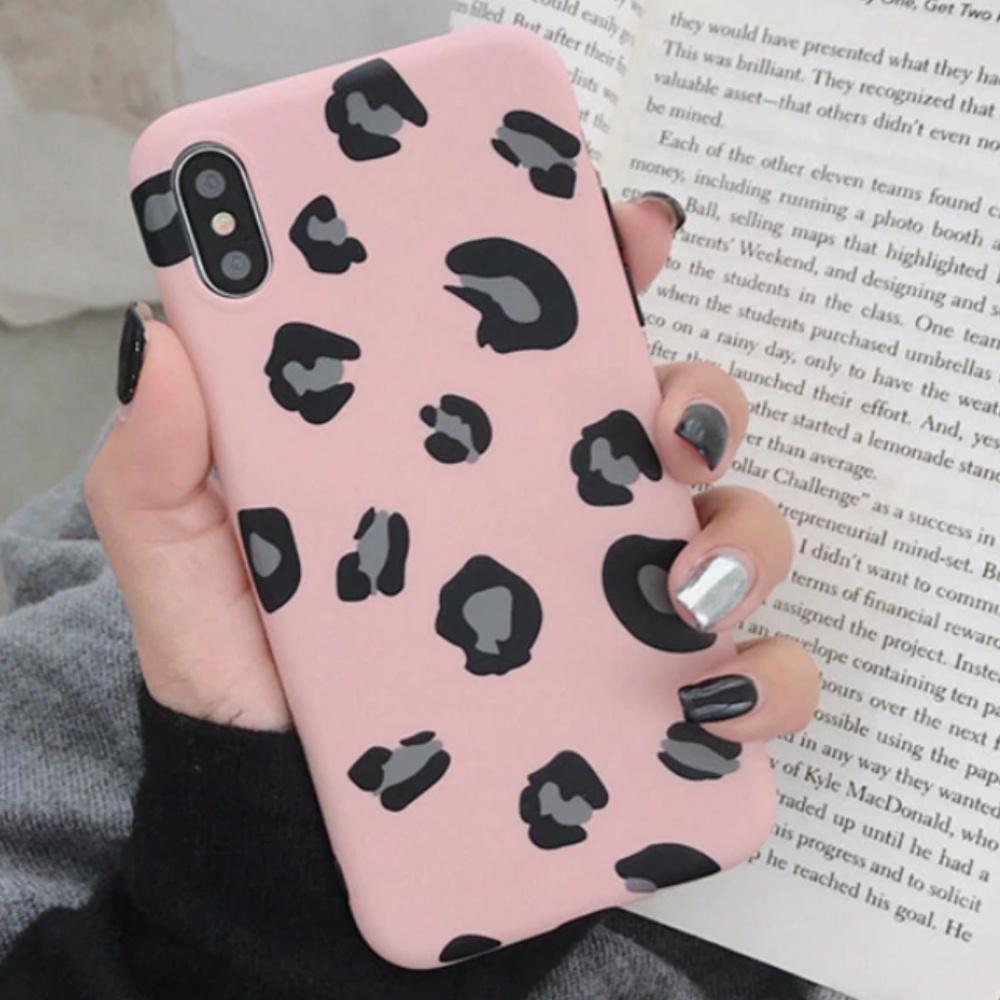 iPhone XR Blue Leopard Print Cell Phone Case Cover - Picture 3 of 5